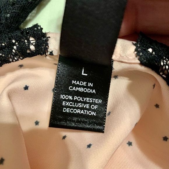 NWT Ambrielle Blush Pink Polkadot Silky Tank Top - Picture 13 of 16